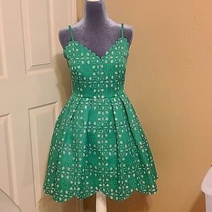 Green Party Dress